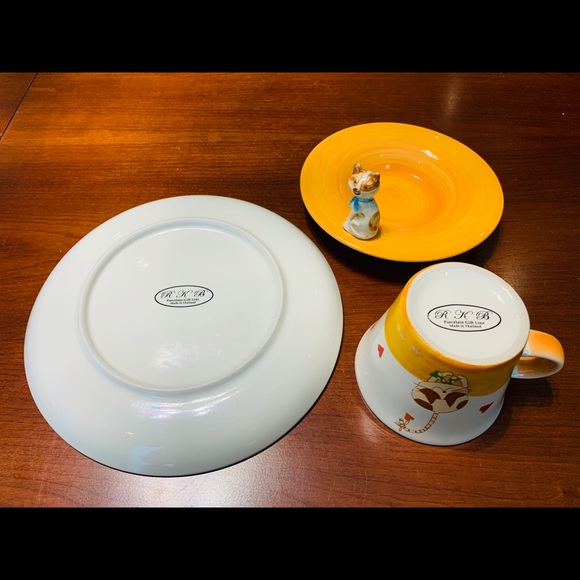 For Cat lovers Porcelain Coffee Tea Set with cat - Picture 6 of 9